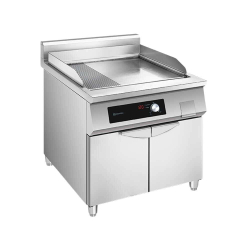   Indukciós ROSTLAP, sima és bordázott felületű, 1 zónás, tárolóval,  10 kW