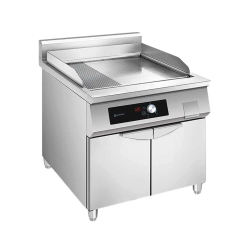   Indukciós ROSTLAP, sima és bordázott felületű, tárolóval,  10 kW