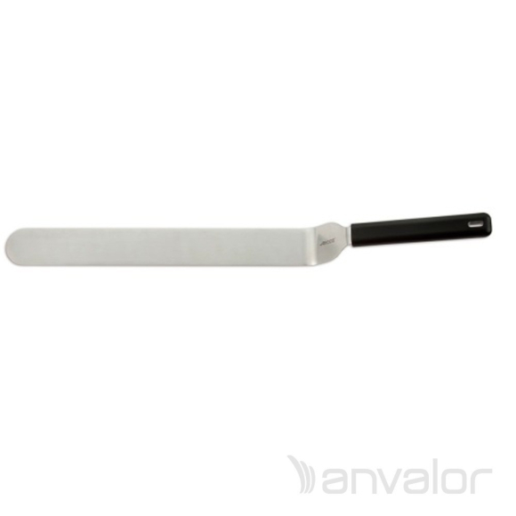 SPATULA, rozsdamentes, hajlított, 25 cm