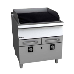   GRILLSÜTŐ, gázüzemű, 2 zóna, szabadon álló, lágyacél