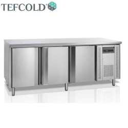   Hűtött munkaasztal, 3 ajtós, 600X400, 580 literes, ventilációs