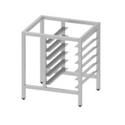   Rozsdamentes kombi sütő állvány, váz szerkezet összekötőkkel, 1 sor tepsi tartó sínrendszerrel
