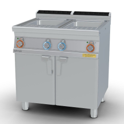   IPARI TÉSZTAFŐZŐ, 700-as, elektromos, 2x25 liter, manuális vízfeltöltés, tárolóval