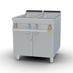   IPARI TÉSZTAFŐZŐ, 900-as, elektromos, 2x40 liter, manuális vízfeltöltés, tárolóval