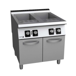  IPARI TÉSZTAFŐZŐ, 900-as, elektromos, 2x40 liter, 2 medencés, 6 kosaras