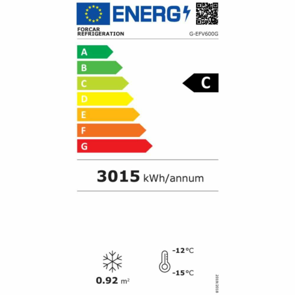 MÉLYHŰTŐSZEKRÉNY, 600 literes, ventilációs, üvegajtóval, festett