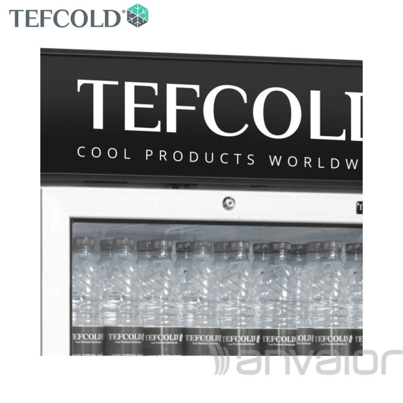 HŰTŐVITRIN, 372 literes, üvegajtós, reklámfelülettel