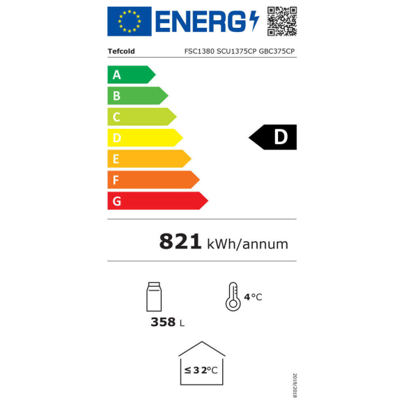 HŰTŐVITRIN, 372 literes, üvegajtós, reklámfelülettel