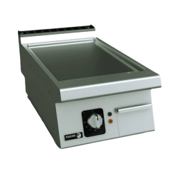   Rostlap, elektromos, 1 zóna, sima felületű, termosztáttal, krómozott lappal