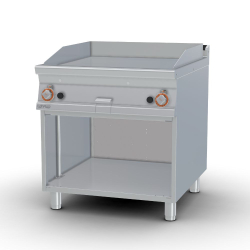   ROSTLAP, gázüzemű, öntöttvas, sima felületű, álló, 2 zónás, nyitott tárolóval, 18 kW
