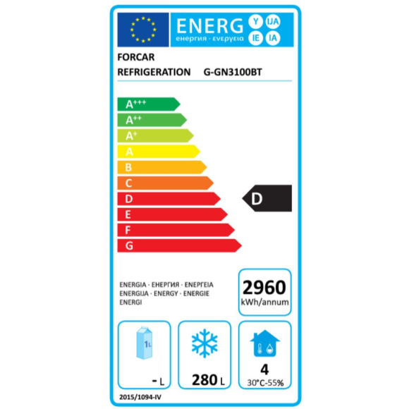 MÉLYHŰTÖTT MUNKAASZTAL, GN 1/1, -18 - 22°C, 3 ajtós