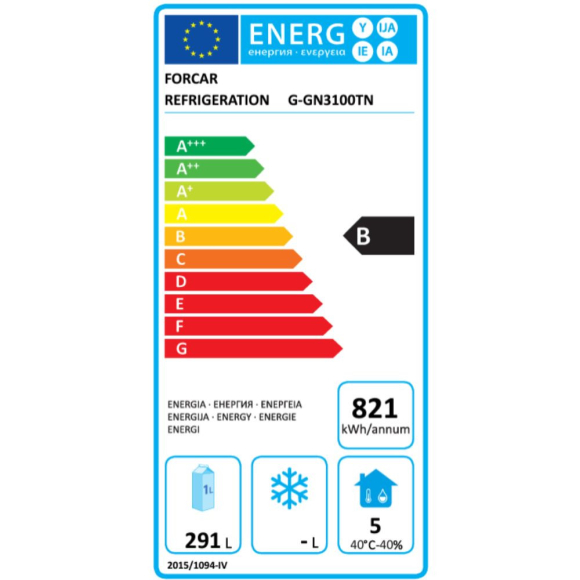 HŰTÖTT MUNKAASZTAL, 417 literes, ventilációs, 3 ajtós, rozsdamentes