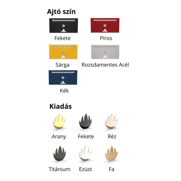 Faszenes sütő, melegentartó polccal, 3 alsó melegített fiókkal,  S