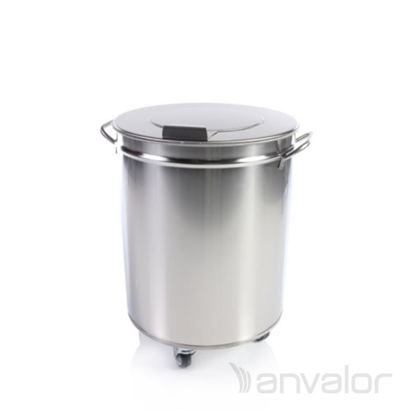 HULLADÉK- ÉS MOSLÉKGYŰJTŐ, fedeles, 75 l