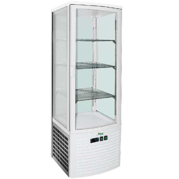 HŰTÖTT BEMUTATÓ VITRIN, 3 tálcás, ventilációs hűtéssel, elektronikus
