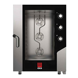   KOMBI SÜTŐ-GŐZPÁROLÓ, elektromos, gasztronómiai, 10 tálcás, mechanikus