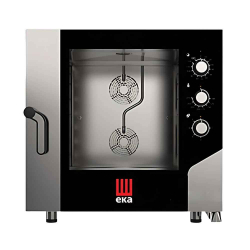   KOMBI SÜTŐ-GŐZPÁROLÓ, elektromos, gasztronómiai, 7 tálcás, mechanikus