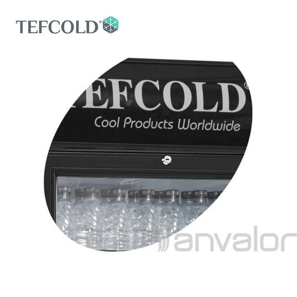 HŰTŐVITRIN, 290 literes, üvegajtós, reklámfelülettel