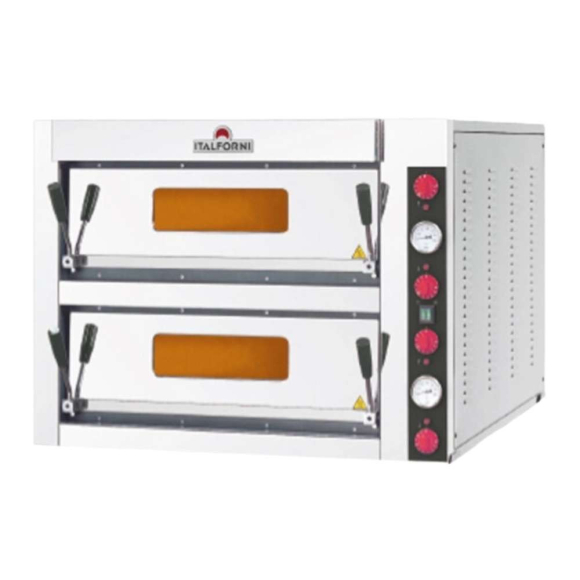 ITALFORNI PIZZAKEMENCE, elektromos, kétkamrás, 32 cm, 4 x 4 db