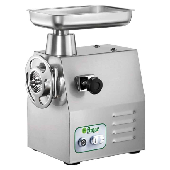 IPARI HÚSDARÁLÓ, 22-es, 300 kg/h, forgásirányváltó, inox ház, 400V