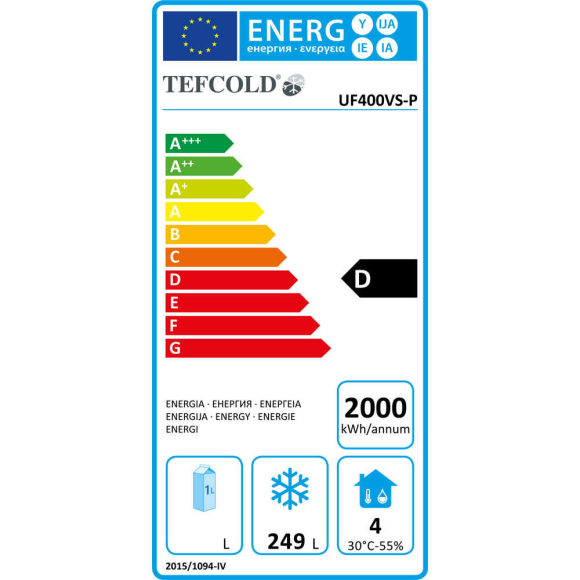 MÉLYHŰTŐSZEKRÉNY,  400 literes, ventilációs