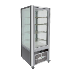   HŰTÖTT BEMUTATÓ VITRIN, 4 tálcás, ventilációs hűtéssel, elektronikus